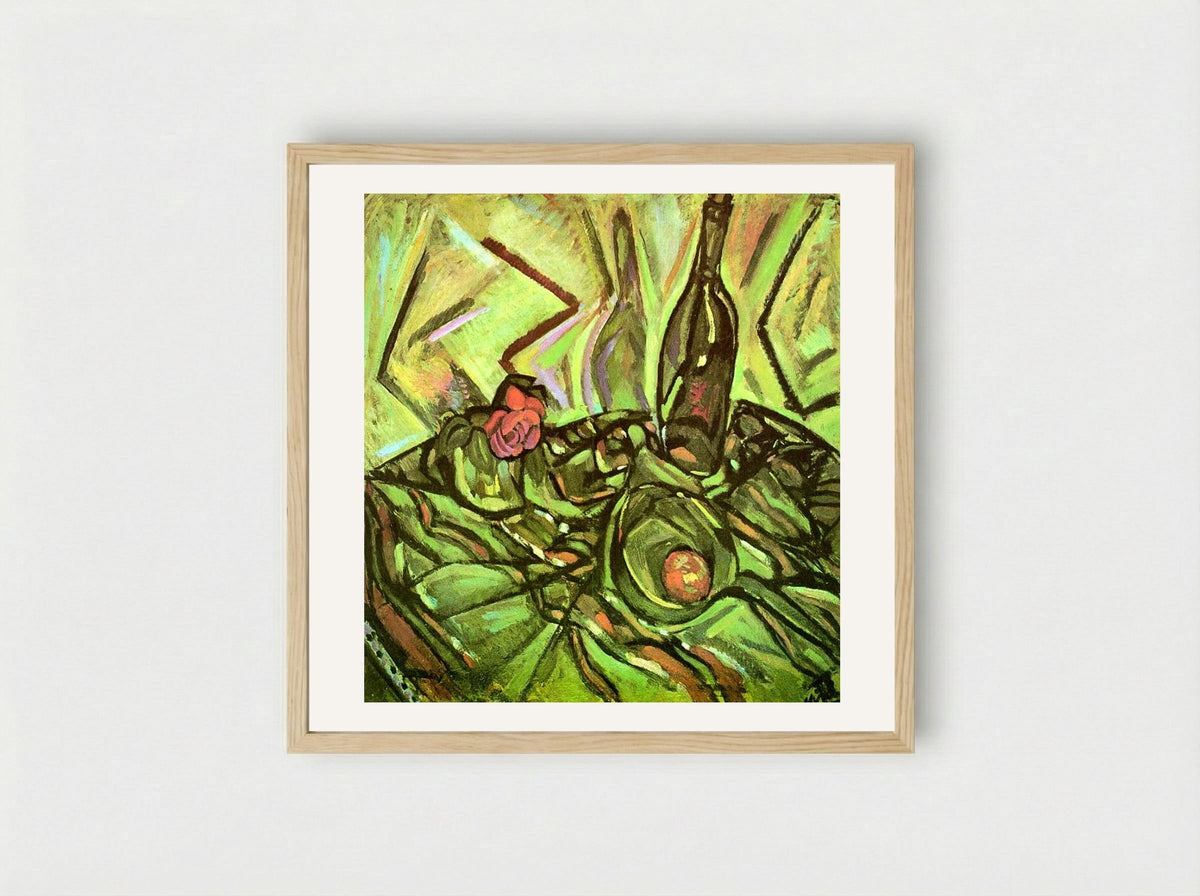 Still Life with Rose - Joan Miró - Framed Print Wood