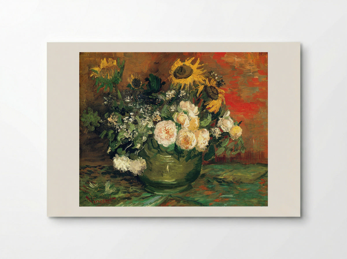 Still Life with Roses and Sunflowers - Vincent van Gogh - Poster