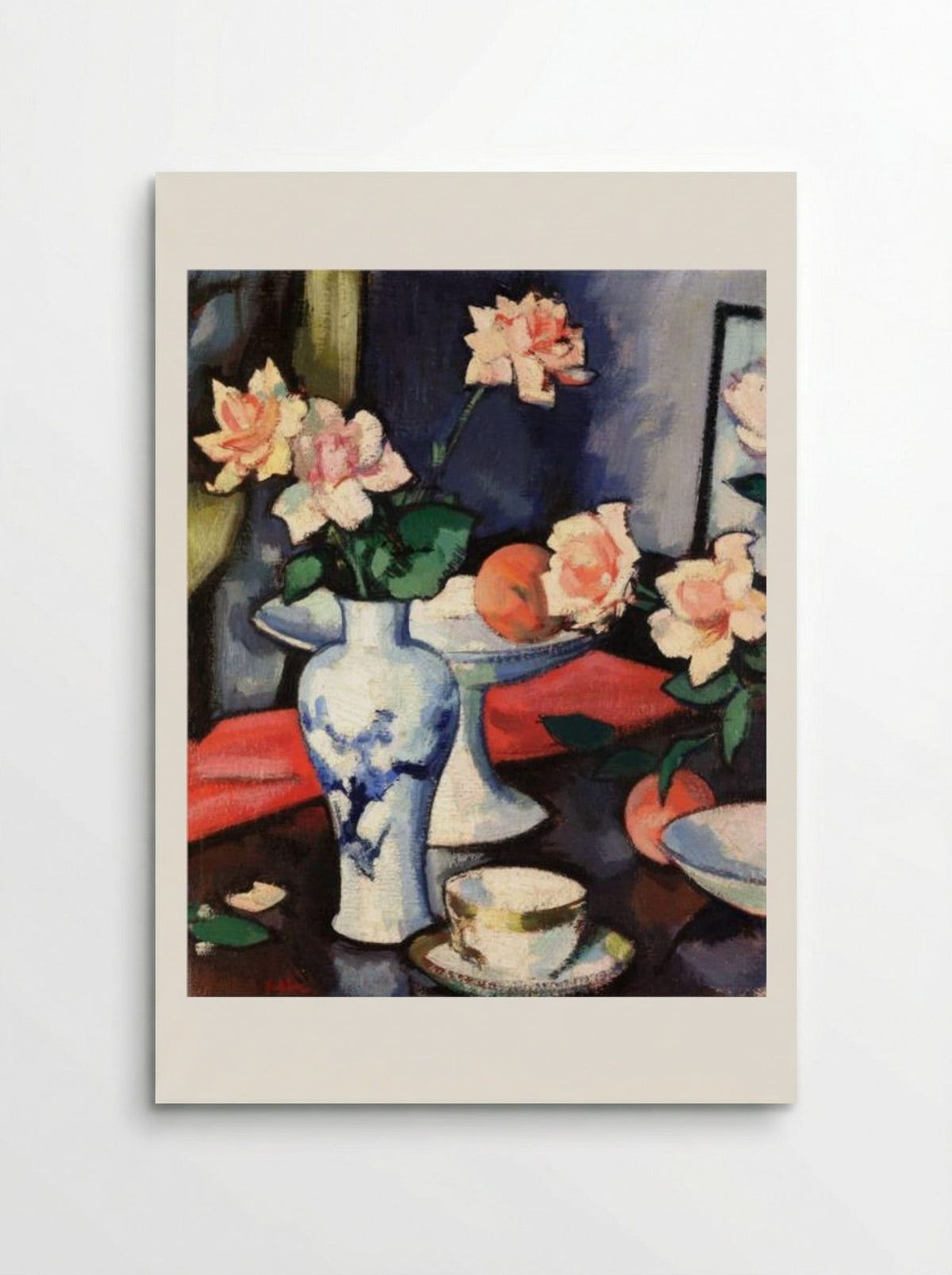 Still Life with Roses in a Chinese Vase - Samuel Peploe - Poster
