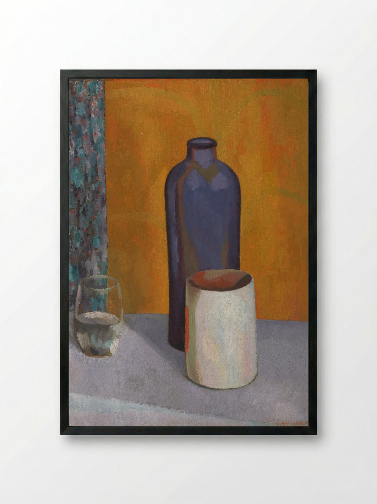 Still Life with T'ang Horse - Roger Fry - Framed Print Black