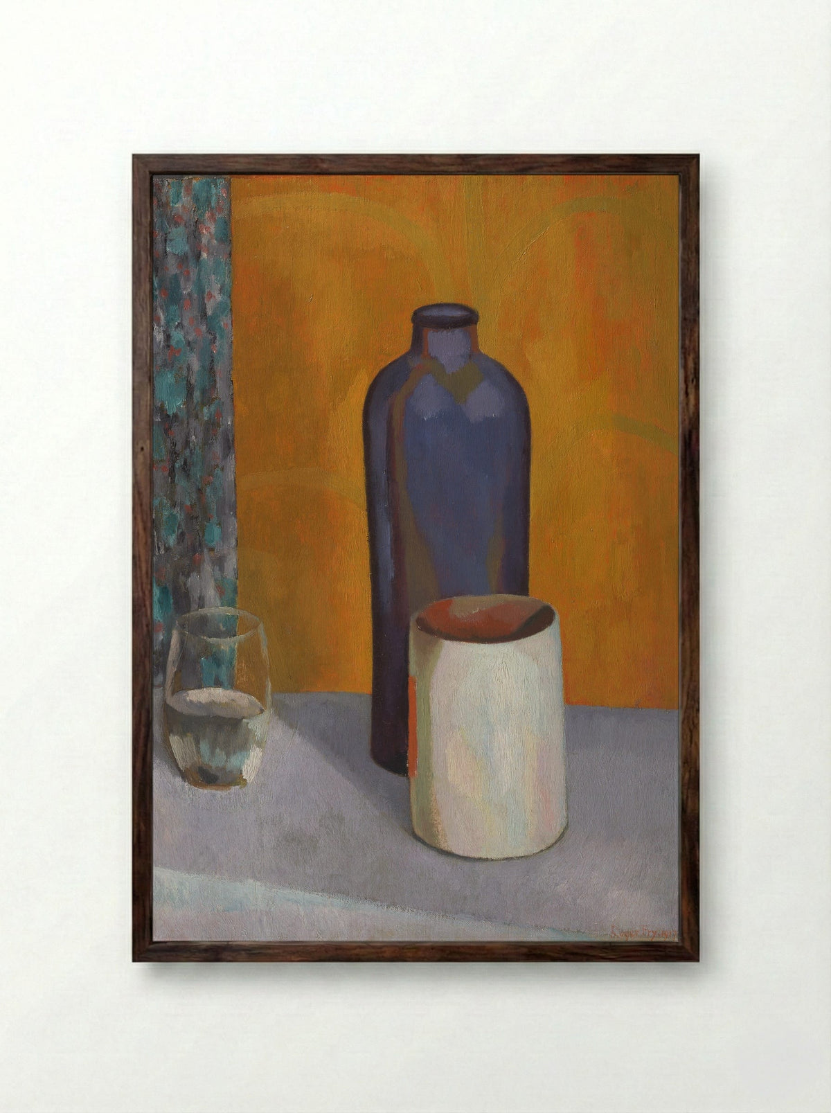 Still Life with T'ang Horse - Roger Fry - Framed Print Dark Wood