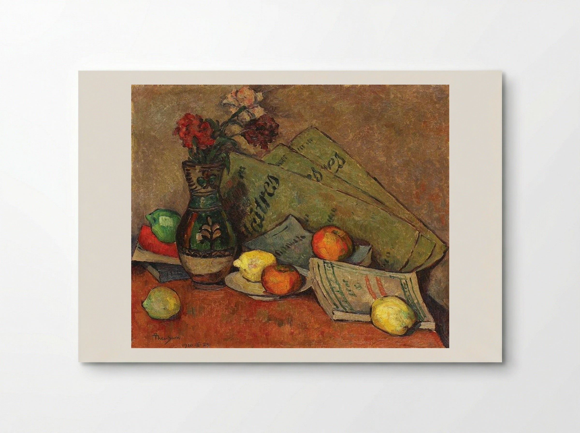 Still Life with Vase and Fruits - Ion Theodorescu-Sion - Poster