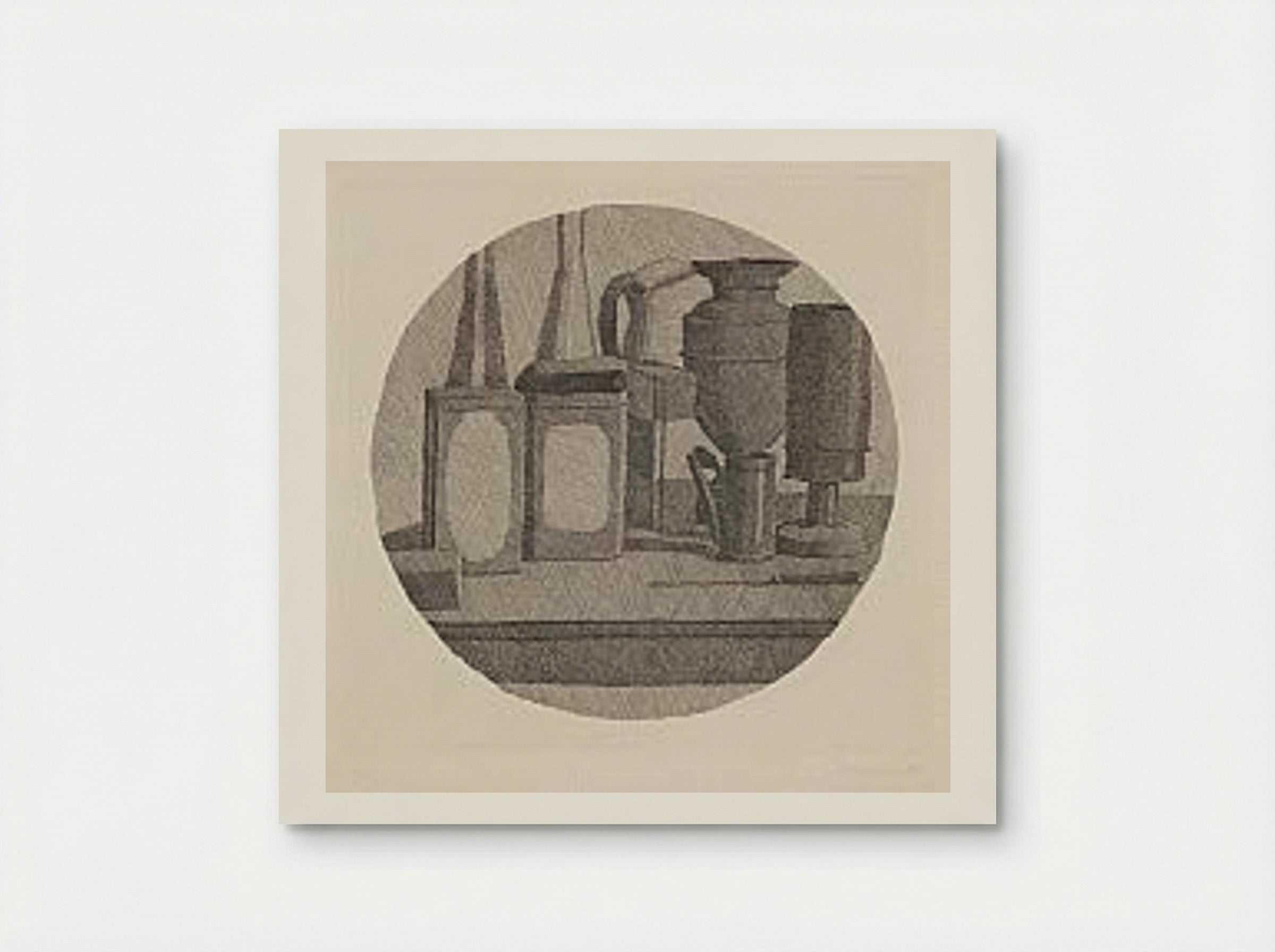 Still Life with Vases on a Table - Giorgio Morandi - Poster
