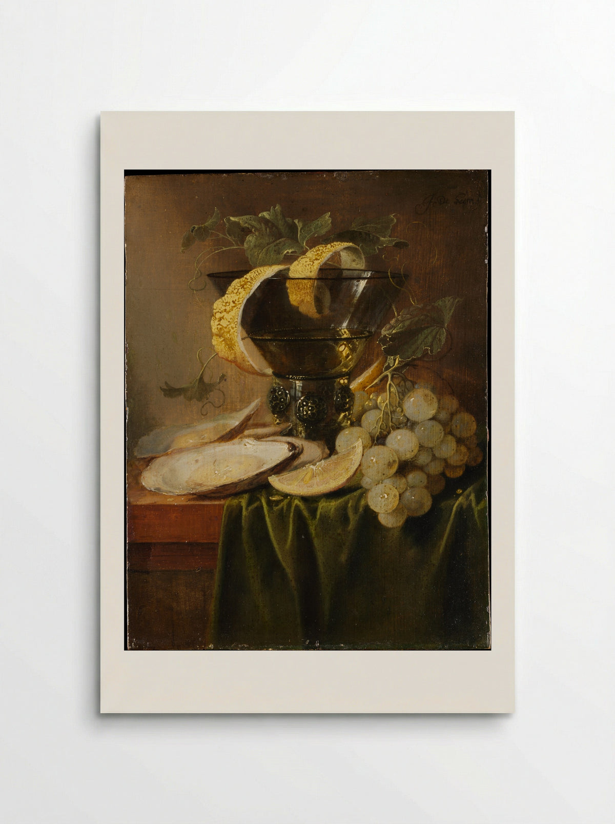 Still Life with a Glass and Oysters - Jan Davidsz de Heem - Poster