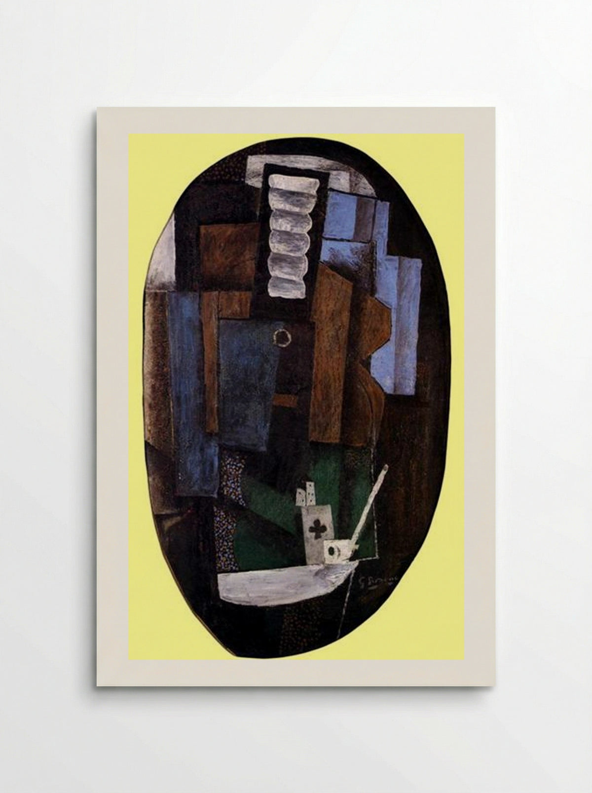Still Life with a Guitar on a Table - Georges Braque - Poster
