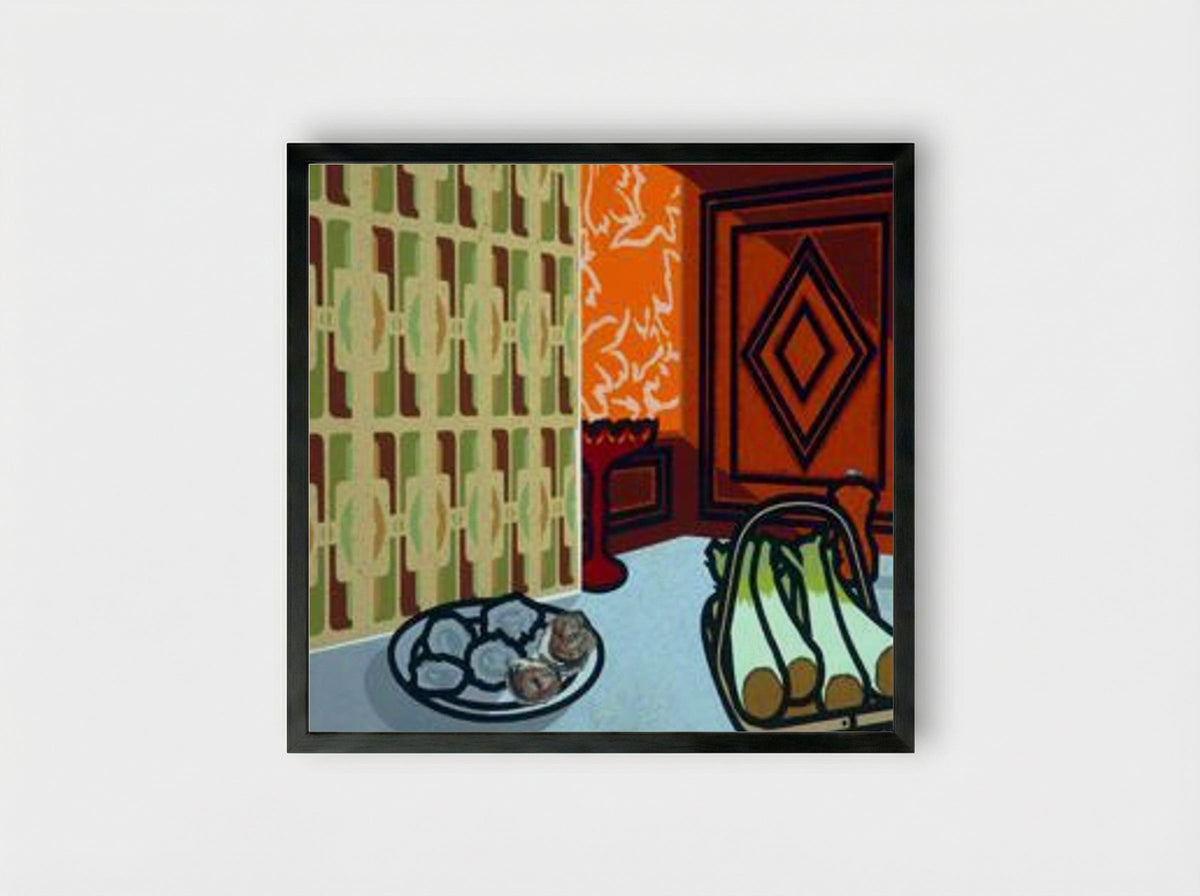 Still Life: Autumn Fashion - Patrick Caulfield - Framed Print Black