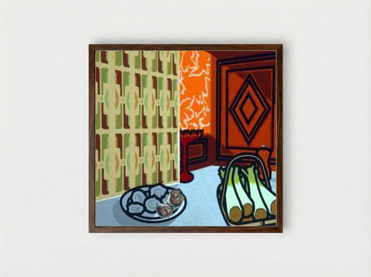 Still Life: Autumn Fashion - Patrick Caulfield - Framed Print Dark Wood