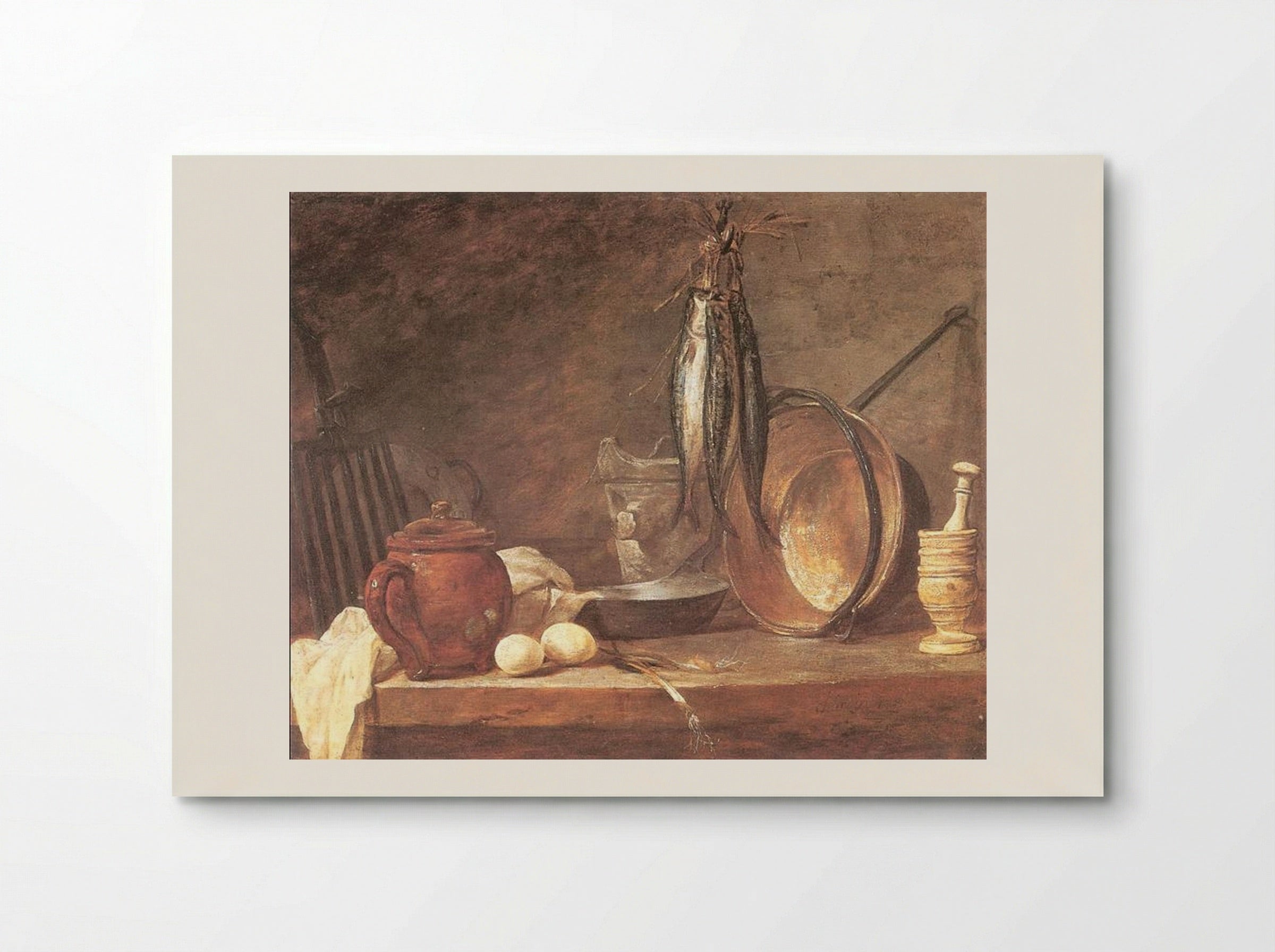 Still Life: Fast Day Menu - Jean-Baptiste-Siméon Chardin - Poster