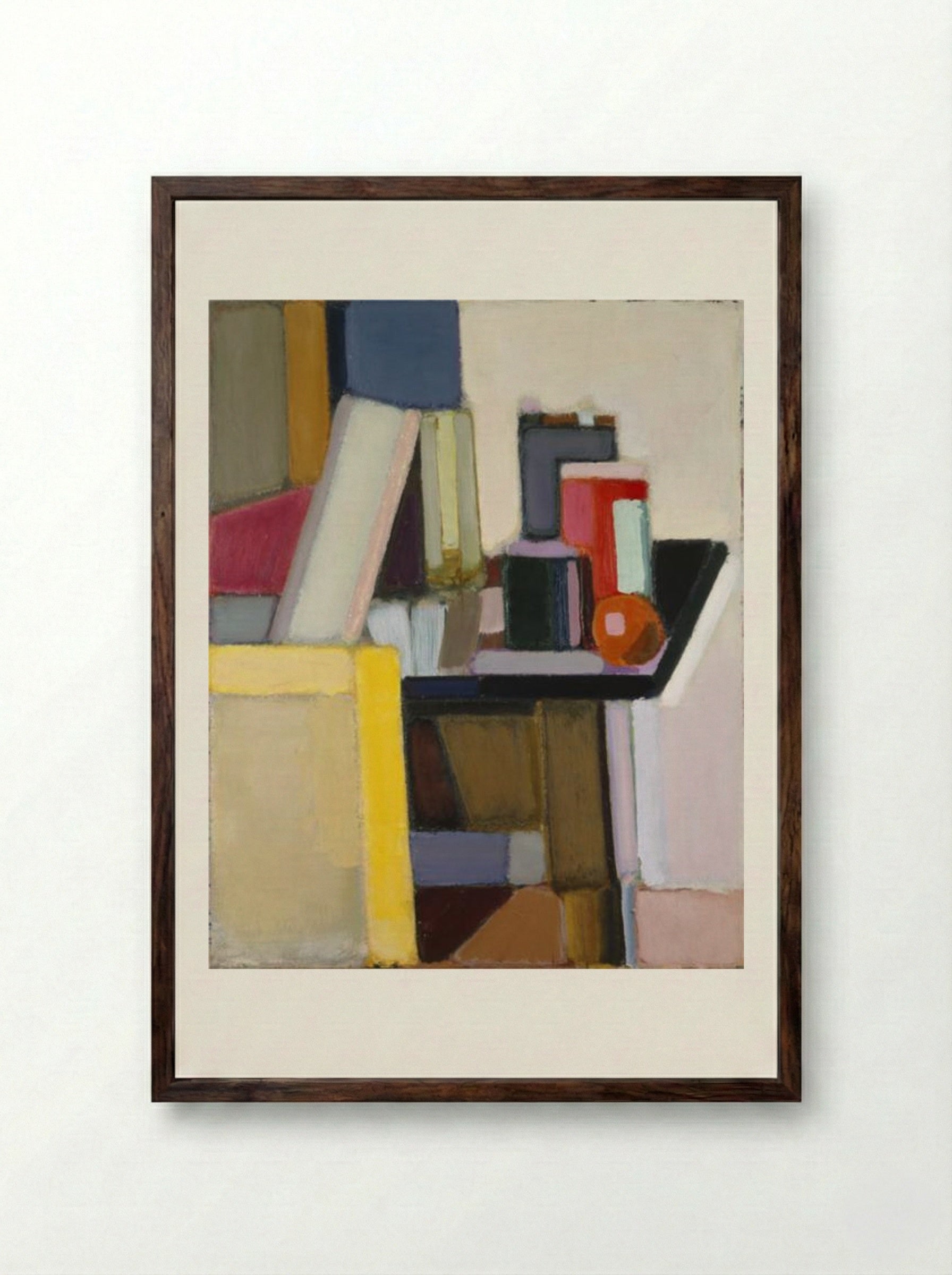 Still Life - Vilhelm Lundstrøm - Framed Print Dark Wood