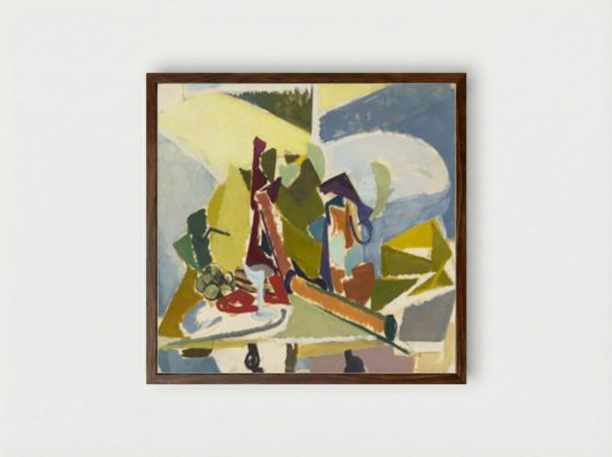 Still Life - Lee Krasner - Framed Print Dark Wood