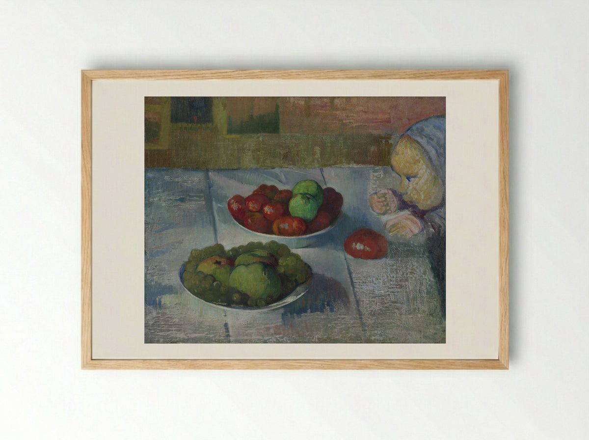 Still life with a profile of Mimi - Meijer de Haan - Framed Print Wood