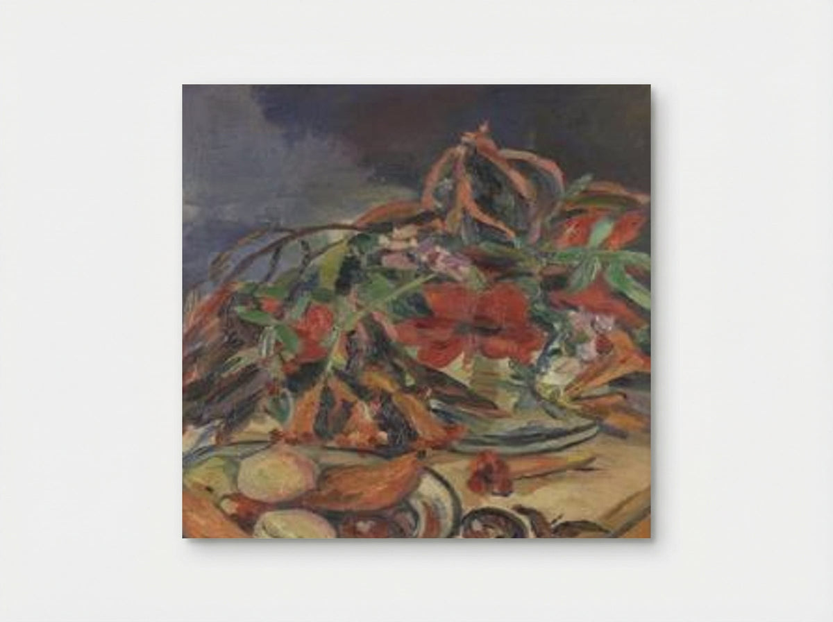 Still life with hibiscus, angel's trumpets and fruits - Irma Stern - Poster
