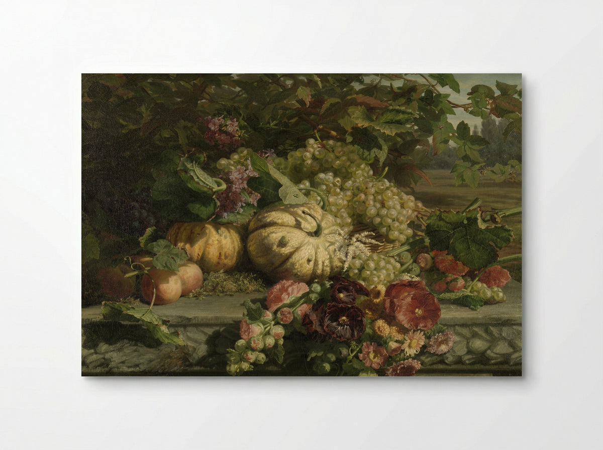 Stilleven met bloemen en vruchten - Gerardina Jacoba van de Sande Bakhuyzen - Poster
