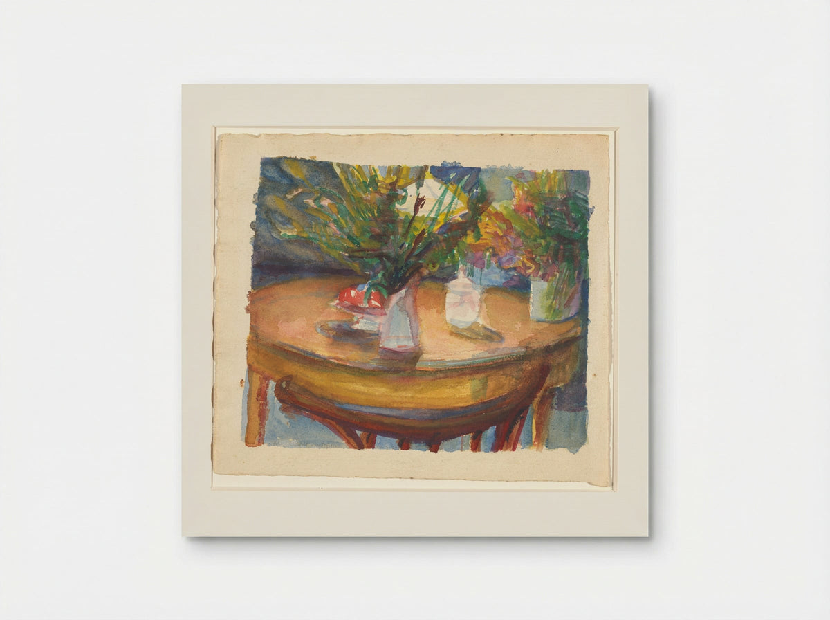 Stilleven met tafel met vazen - Wendelien Schönfeld - Poster