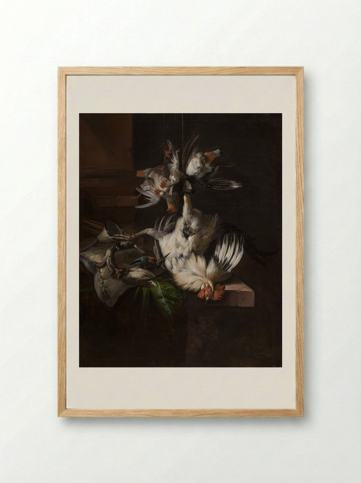 Stilleven met vogels - William Gowe Ferguson - Framed Print Wood