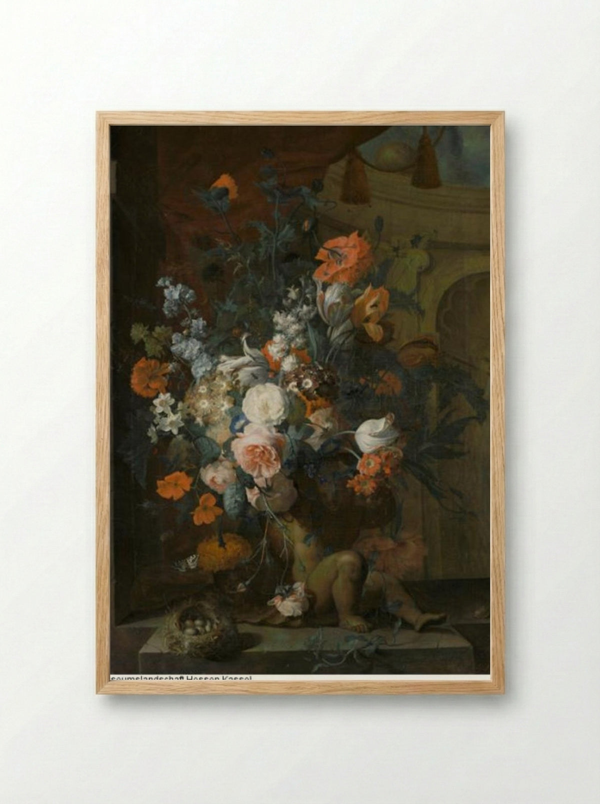 Stilleven met vruchten - Coenraet Roepel - Framed Print Wood
