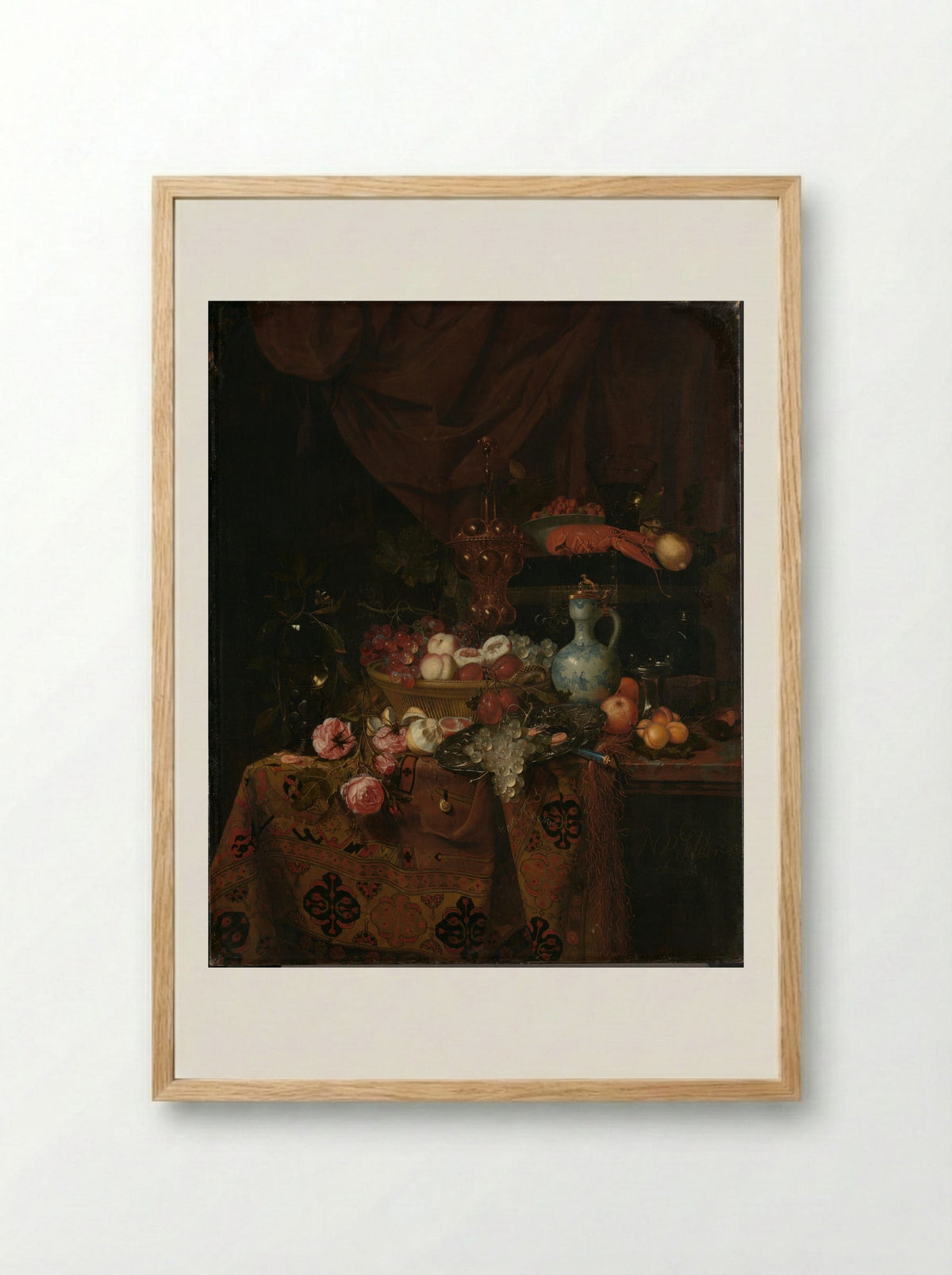 Stilleven - Nicolaes van Gelder - Framed Print Wood