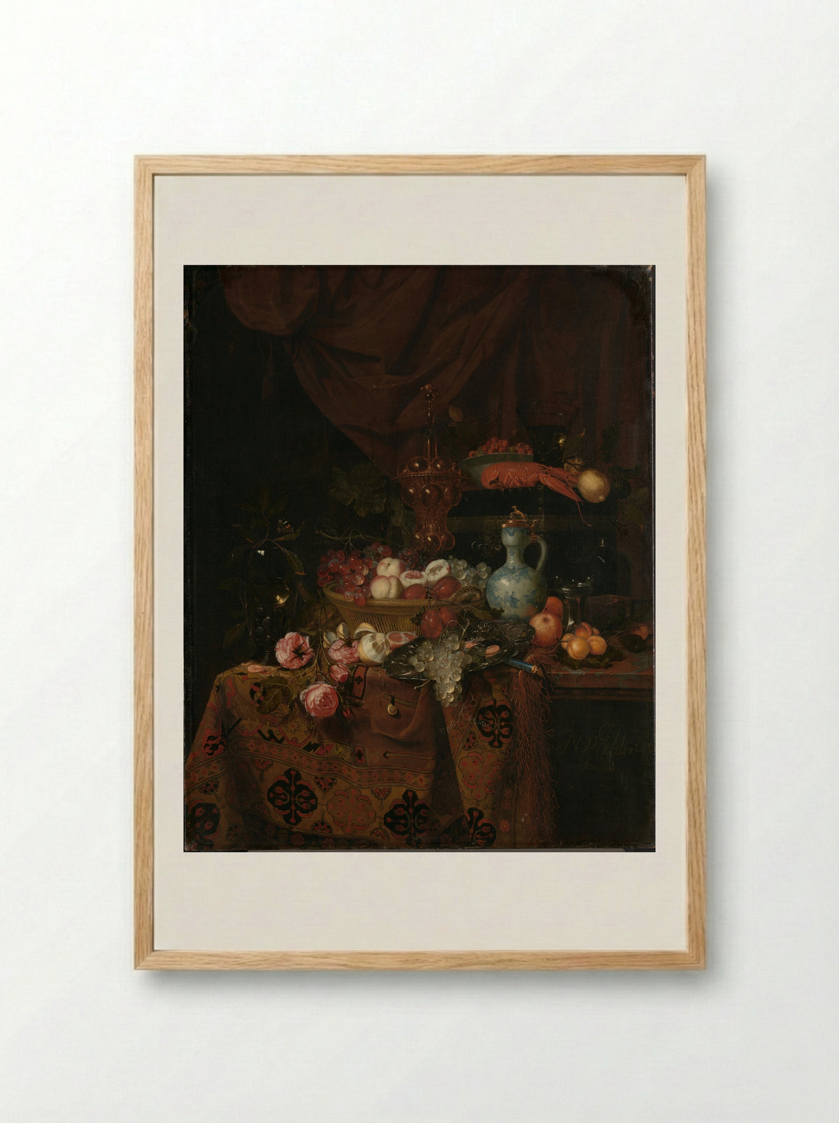 Stilleven - Nicolaes van Gelder - Framed Print Wood