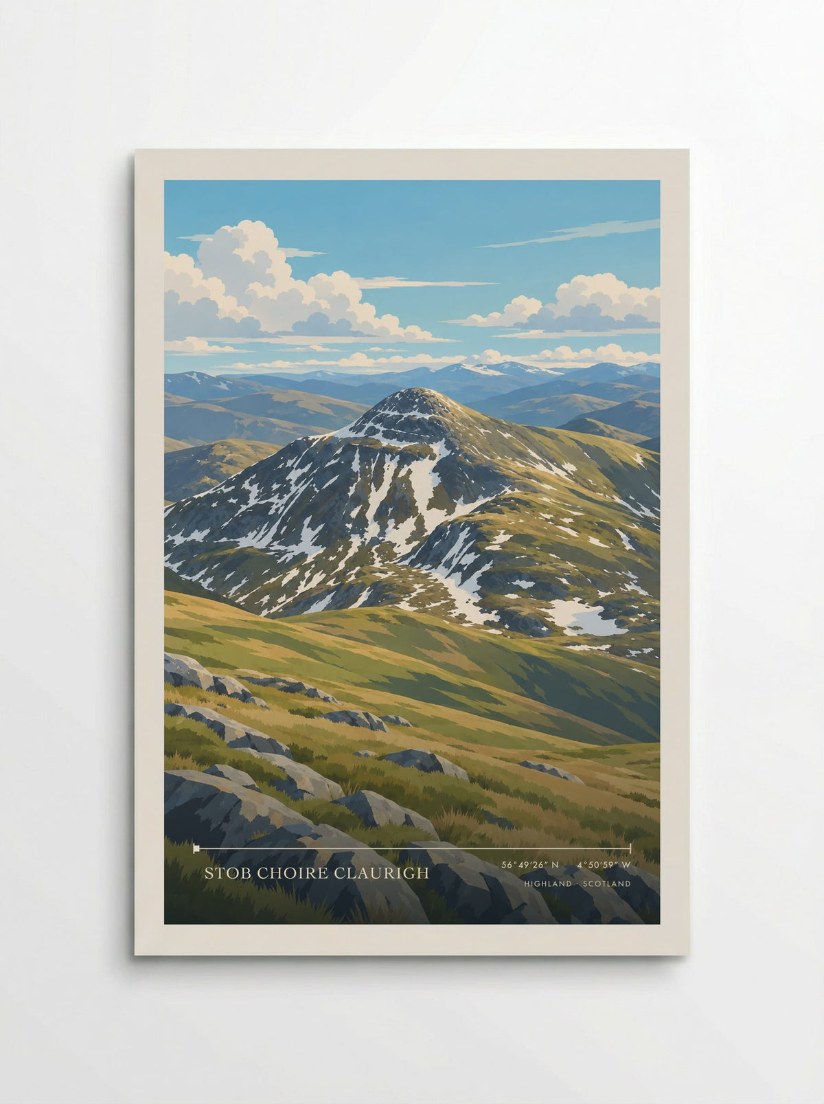 Stob Choire Claurigh, Highland | Travel Poster - Poster
