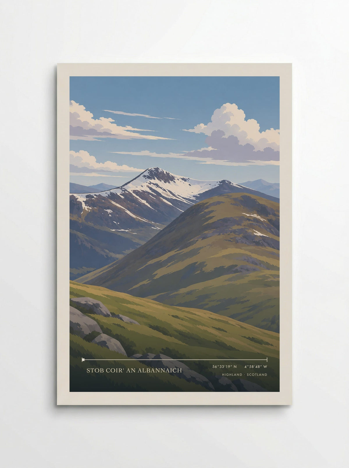 Stob Coir' an Albannaich, Highland | Travel Poster - Poster