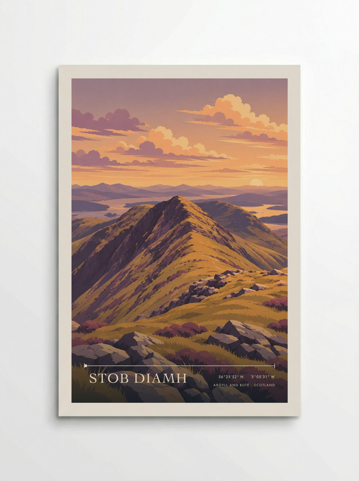 Stob Diamh, Argyll and Bute | Travel Poster - Poster