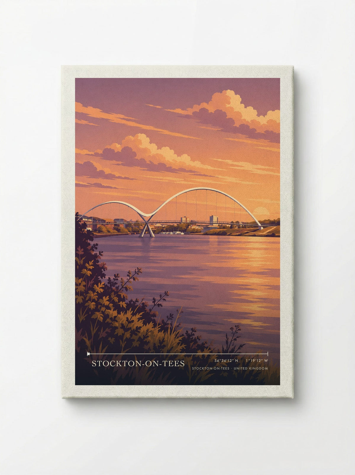 Stockton-on-Tees | Travel Poster - Canvas