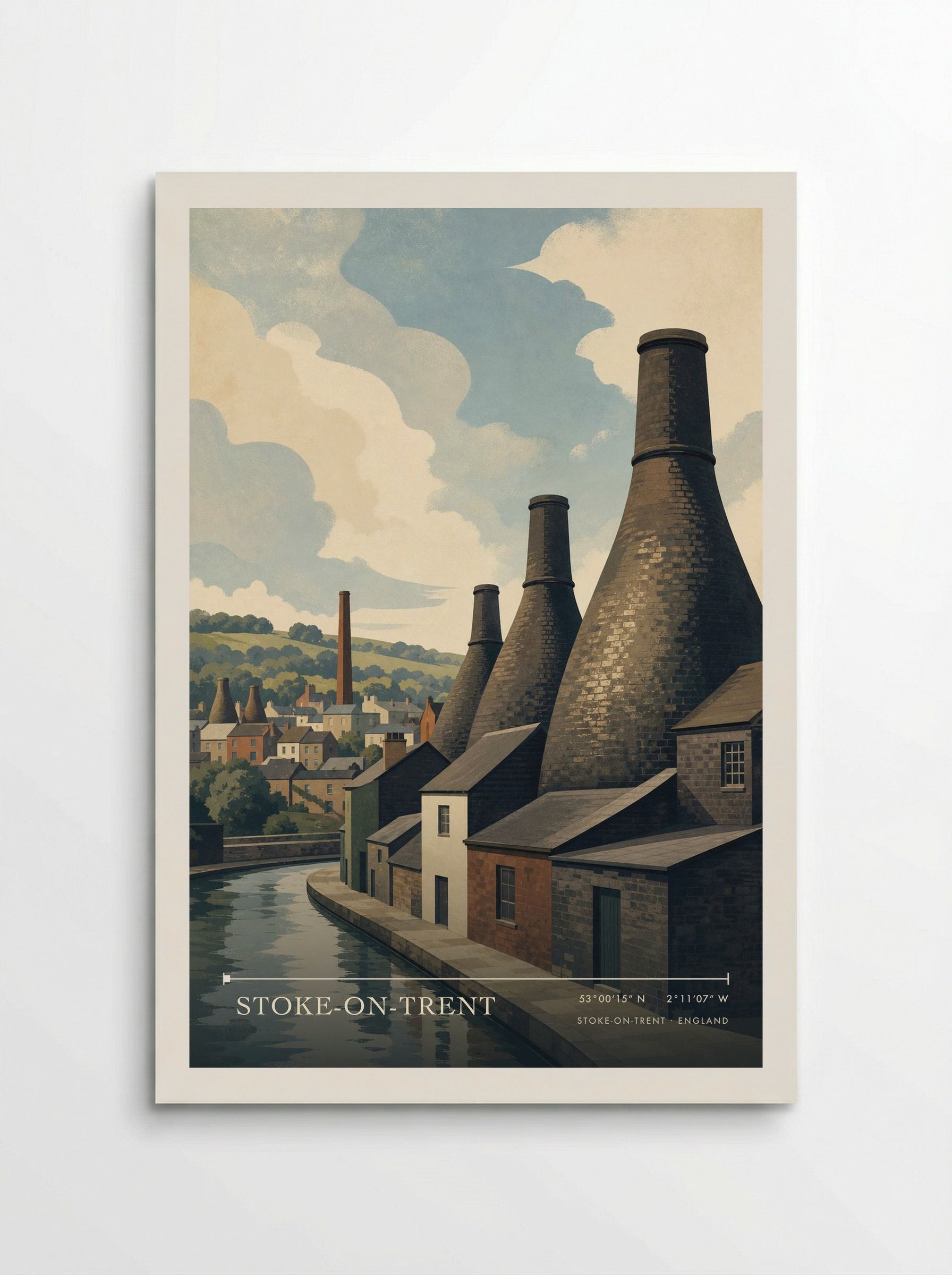 Stoke-on-Trent England Travel Poster - Poster