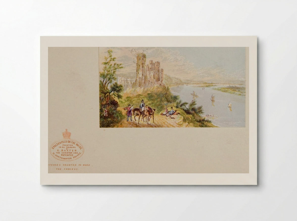 Stolzenfels on the Rhine - George Baxter - Poster
