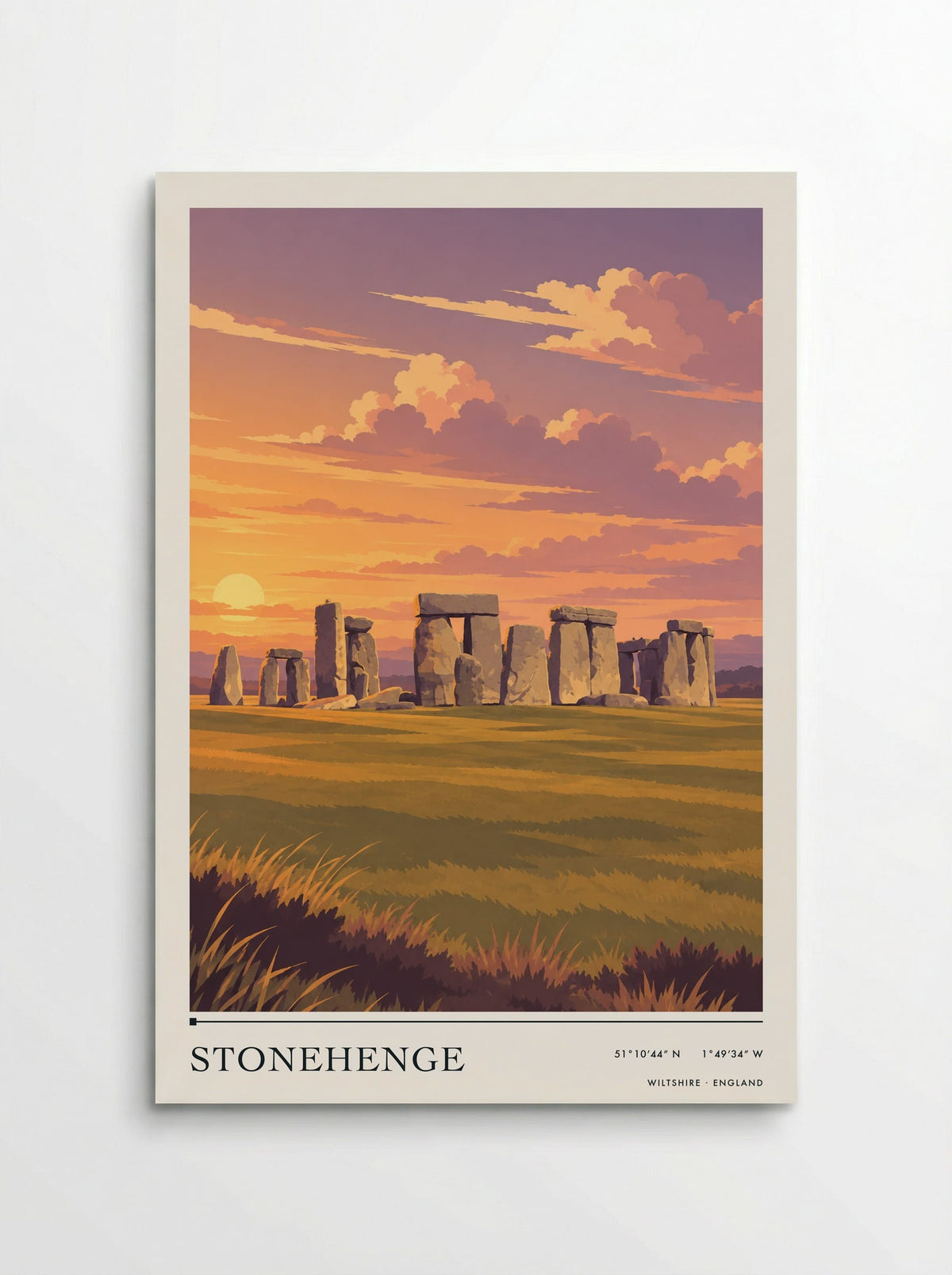 Stonehenge, Wiltshire | Travel Poster - Poster