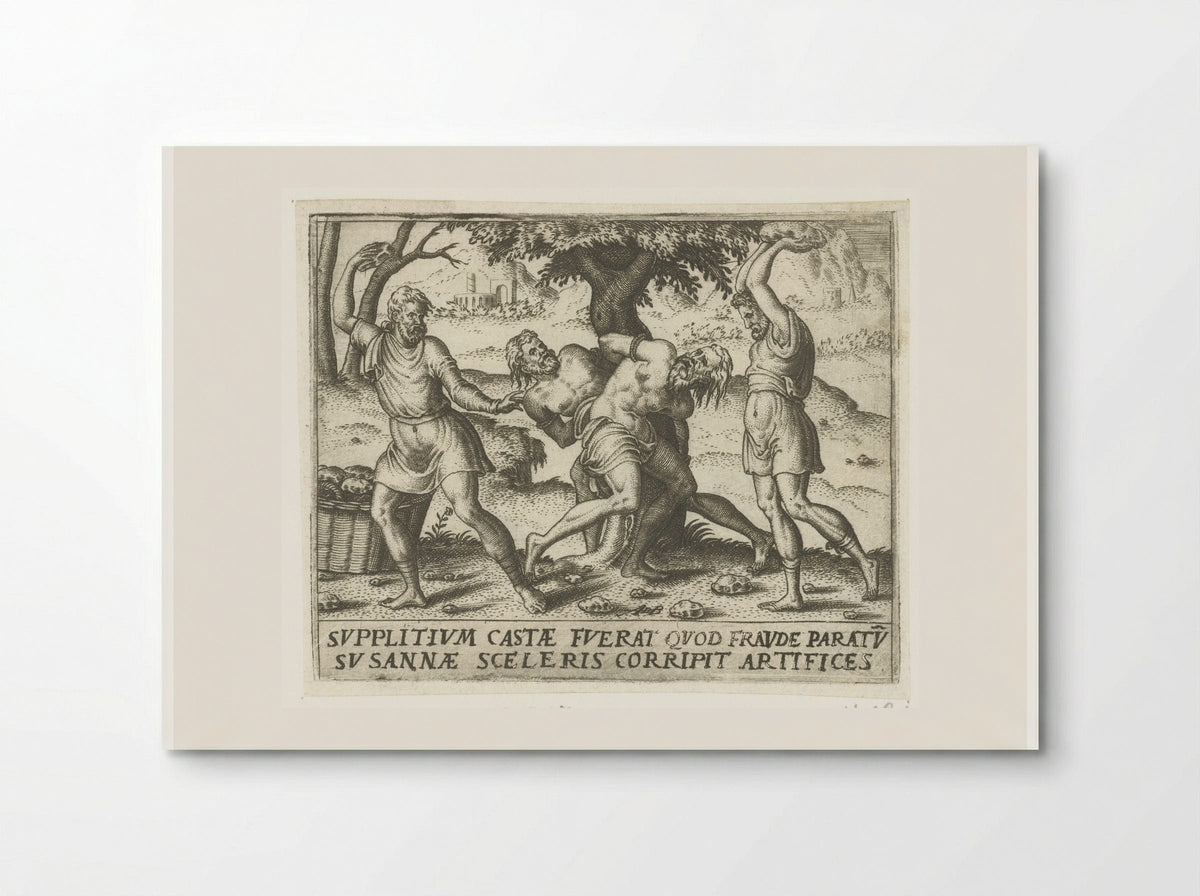 Stoning of the Elders - Abraham de Bruyn - Poster