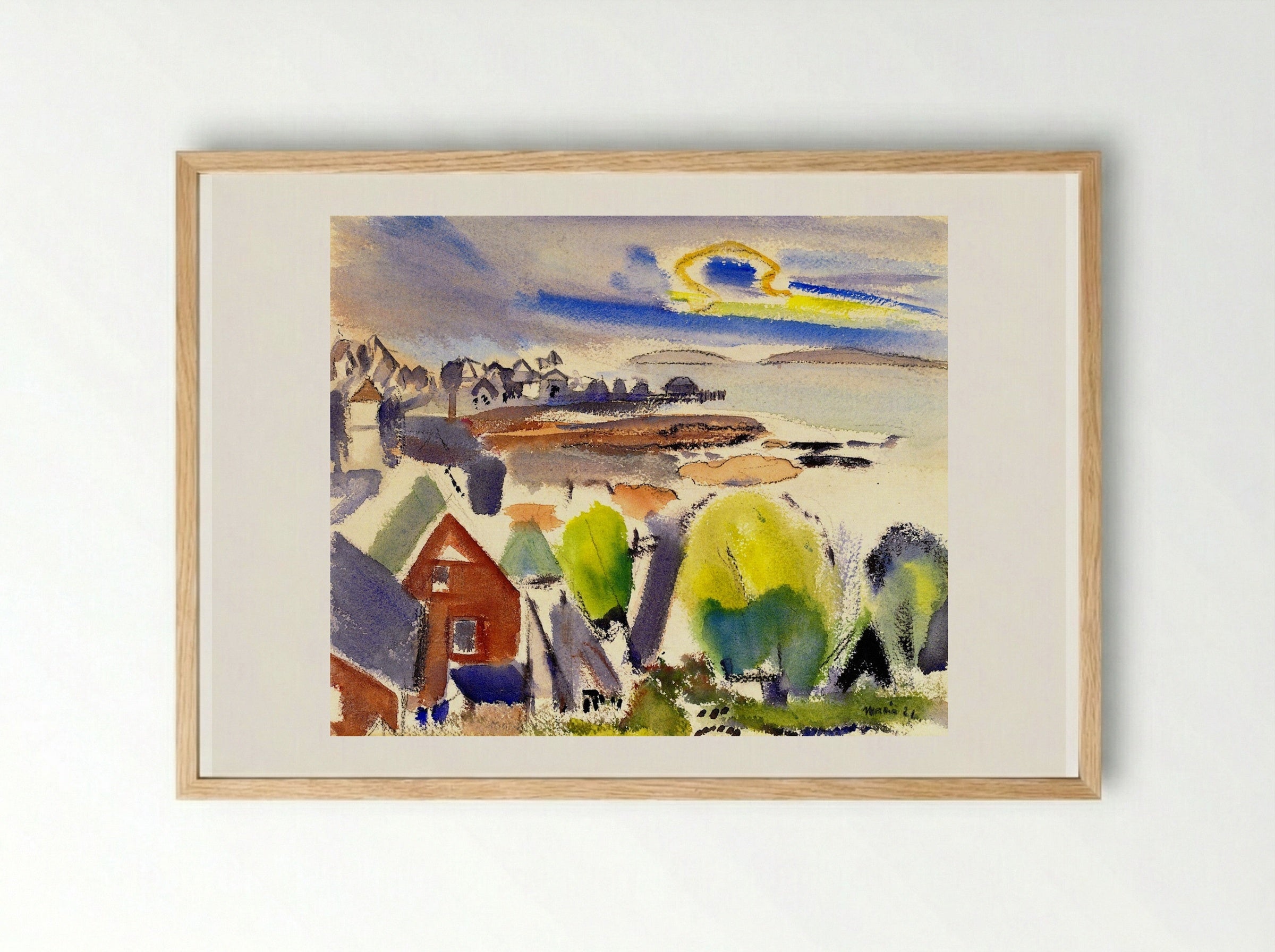 Stonington, Maine - John Marin - Framed Print Wood