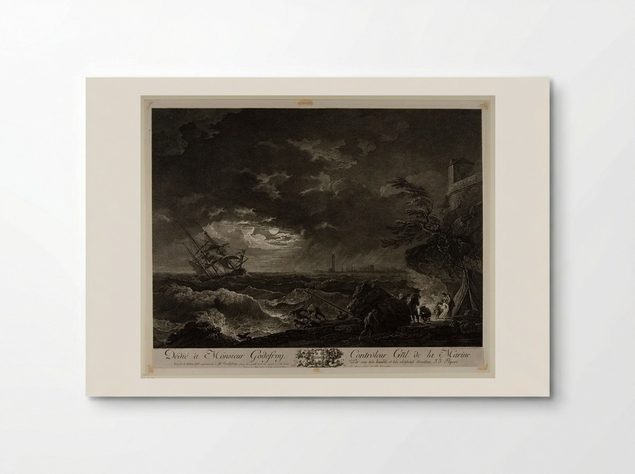 Storm in the Moonlight - Jean Jacques Flipart - Poster