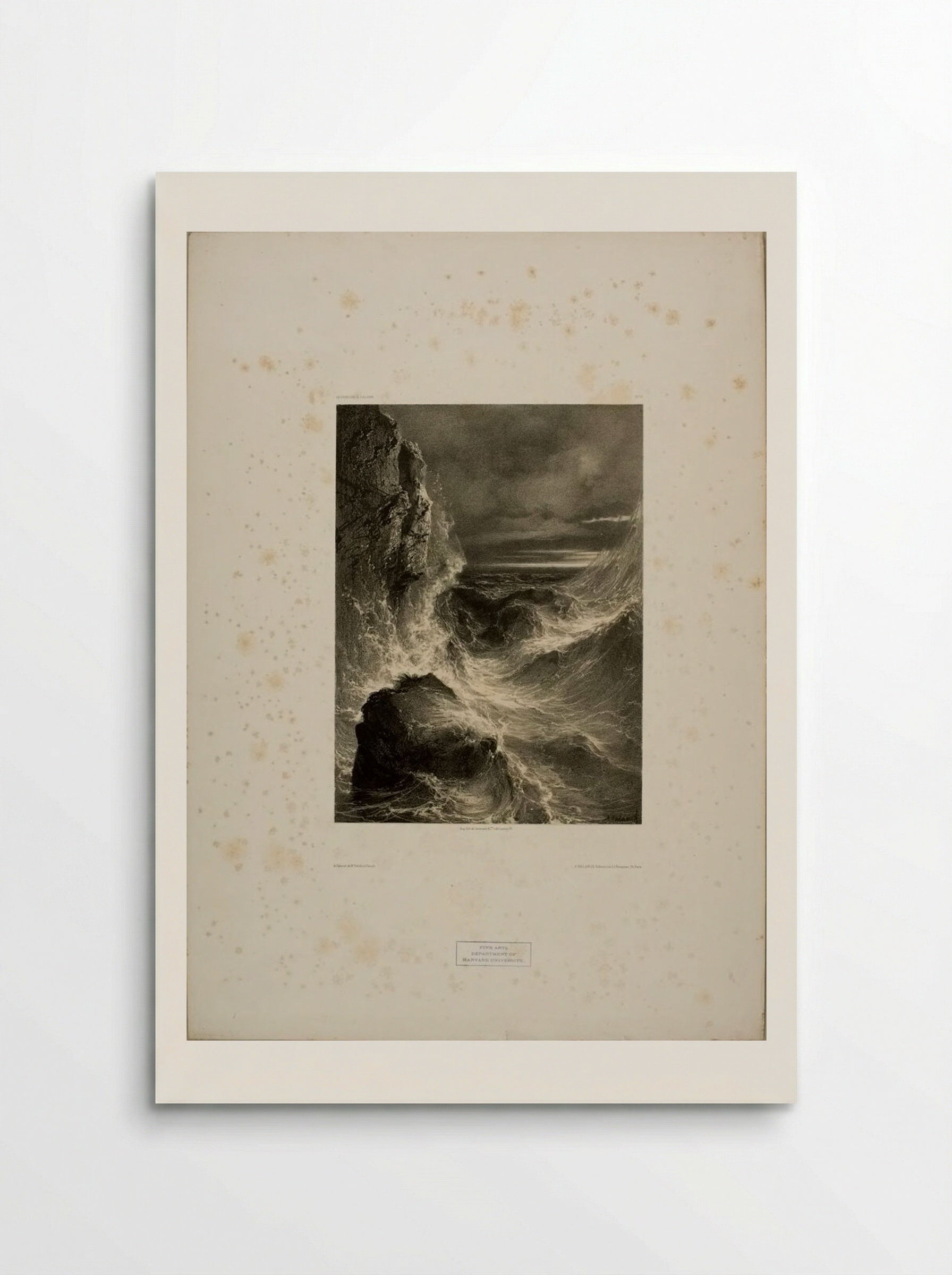 Stormy Sea - Alexandre Calame - Poster