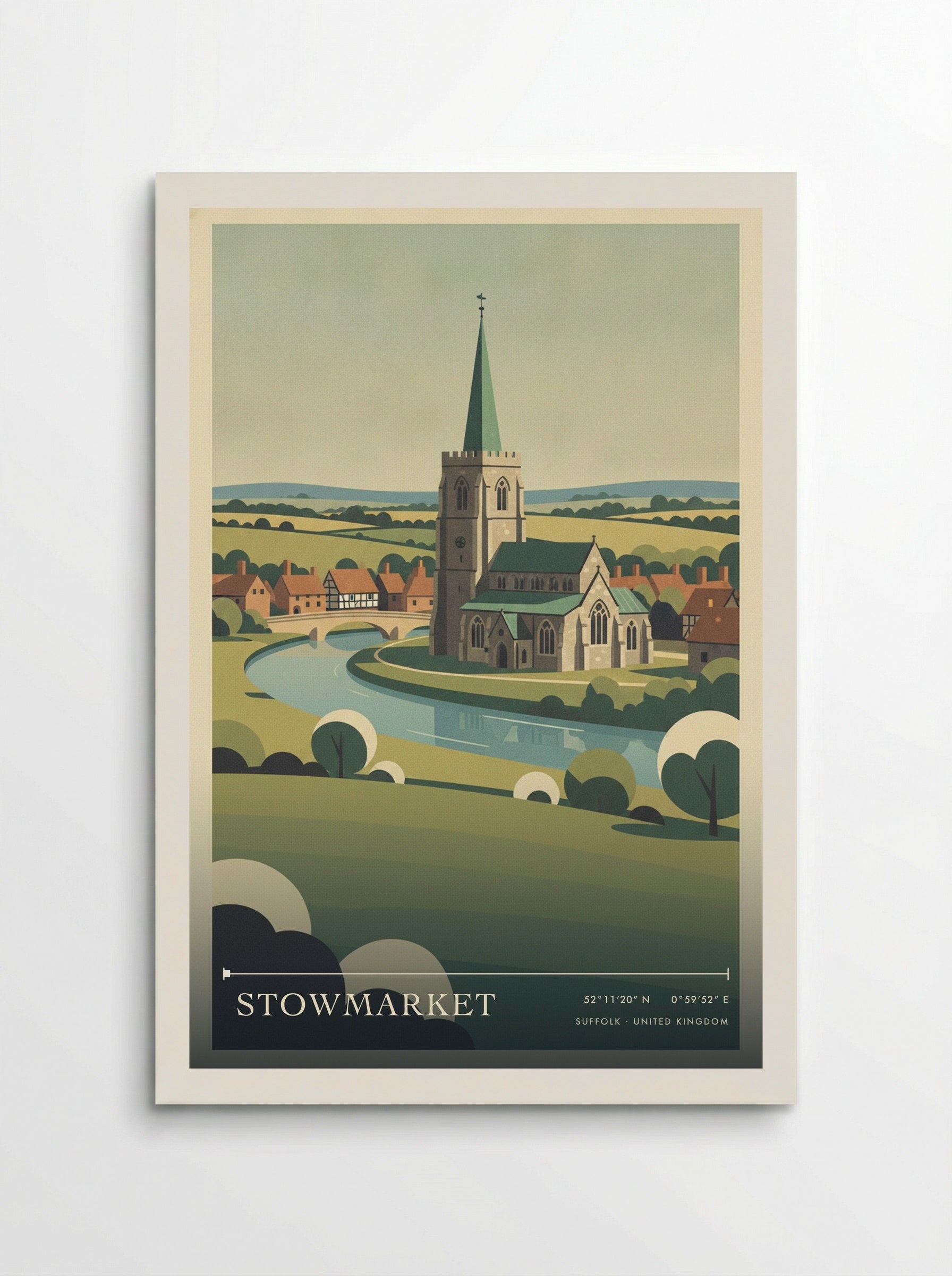 Stowmarket Suffolk United Kingdom Travel Poster - Poster