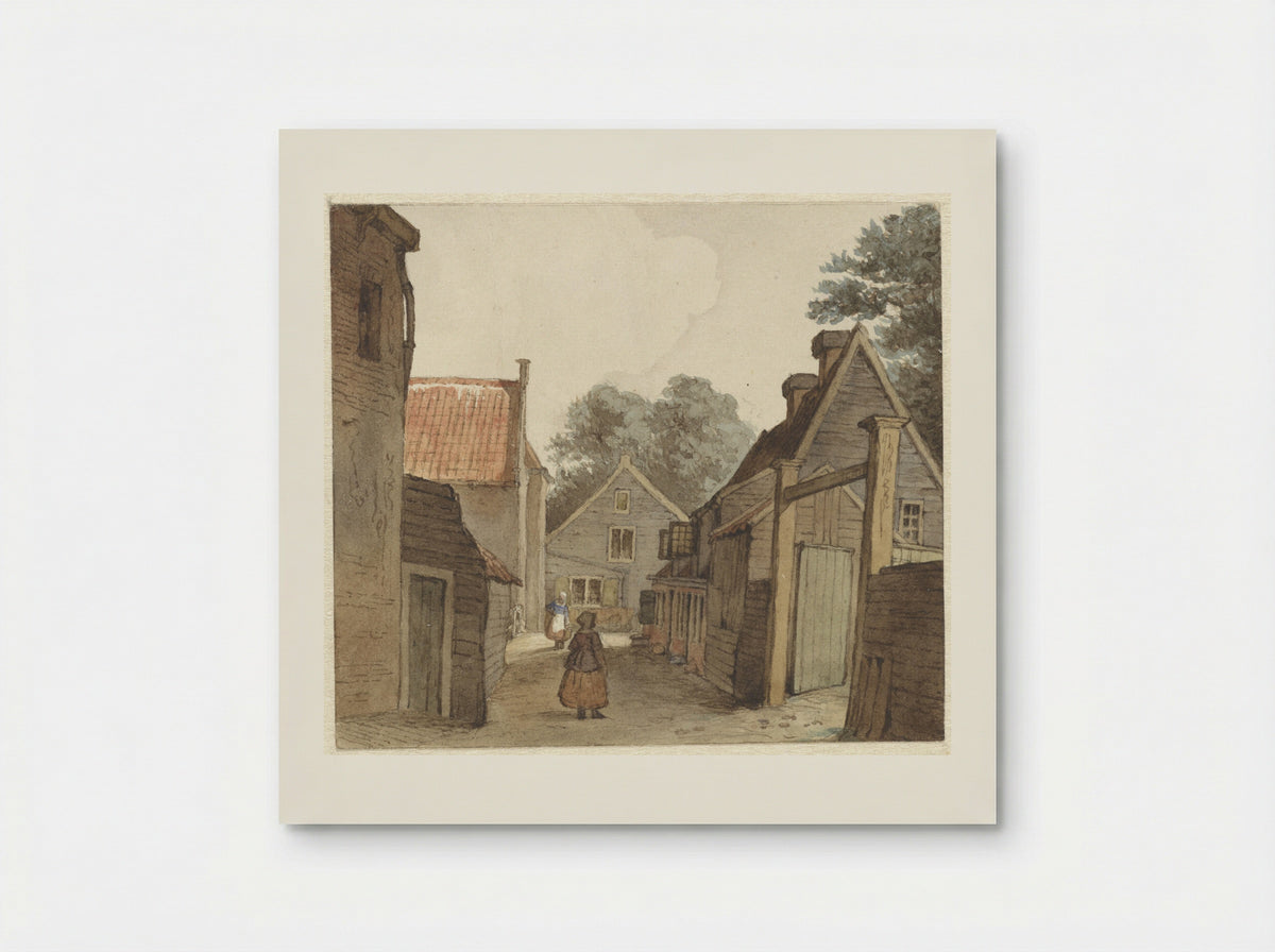 Straat bij de Manege - Hendrik Abraham Klinkhamer - Poster