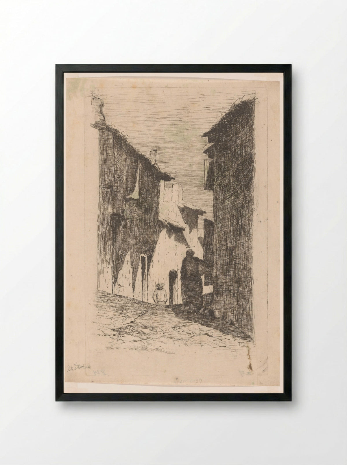 Straat in Arles - Philip Zilcken - Framed Print Black