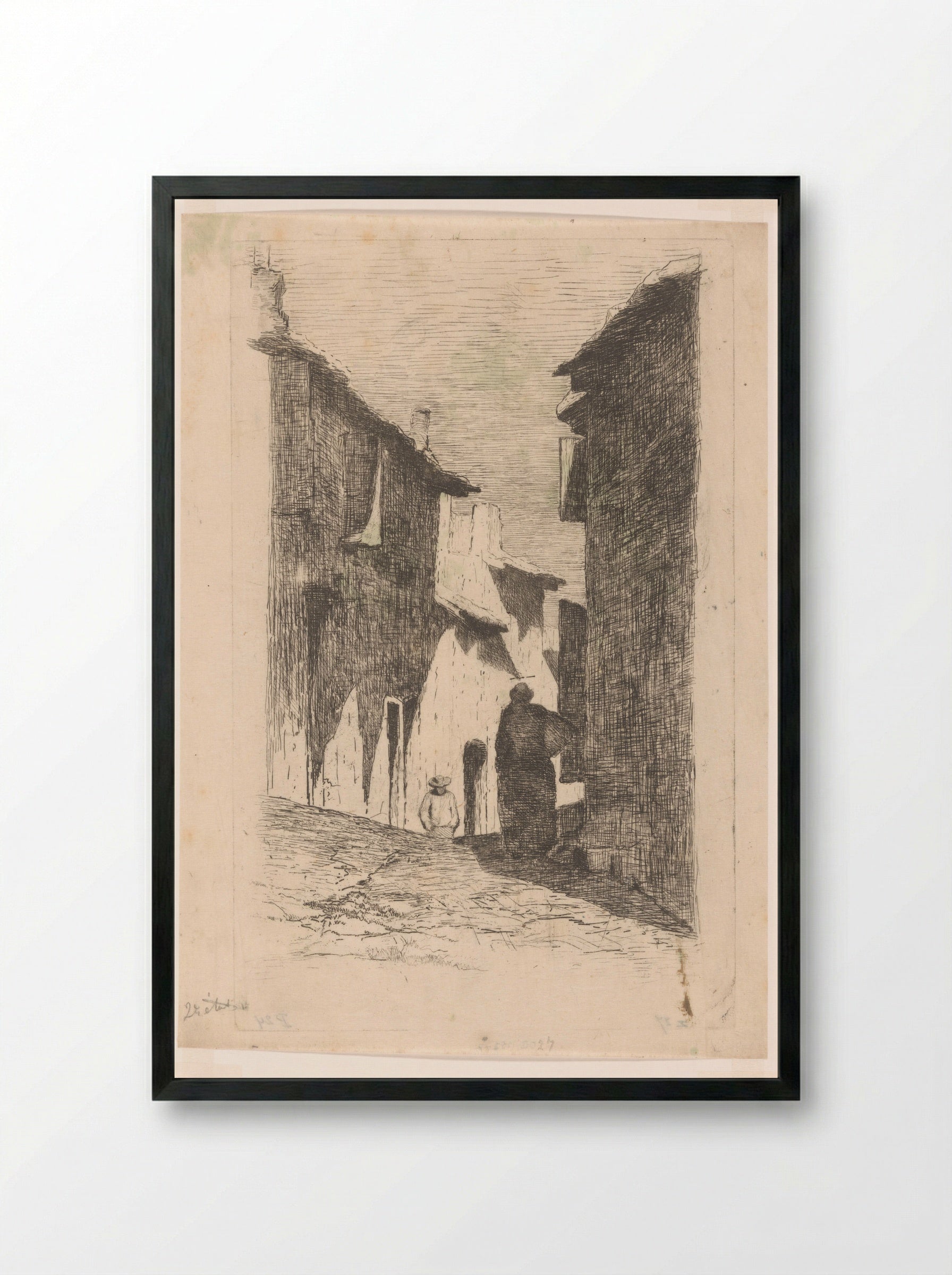 Straat in Arles - Philip Zilcken - Framed Print Black