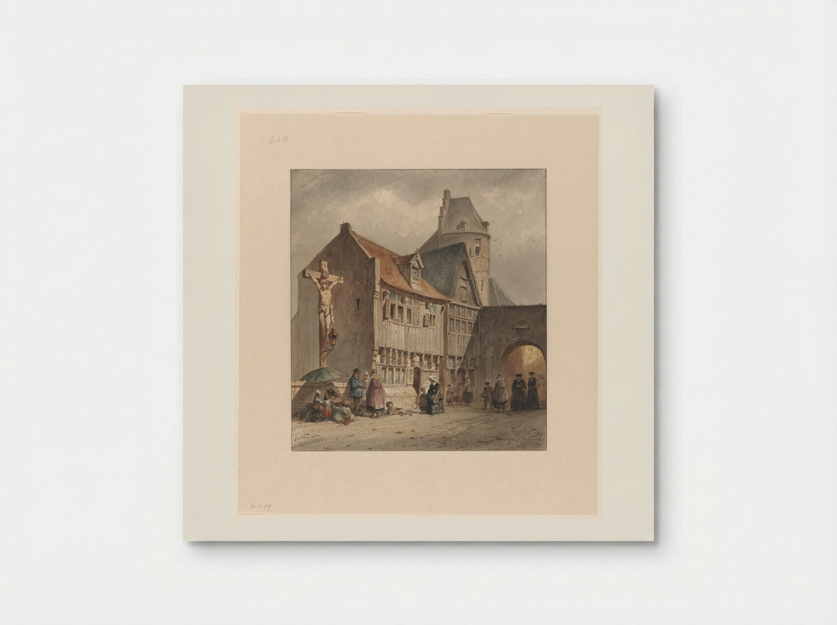 Straat te Antwerpen - Jan Gerard Smits - Poster