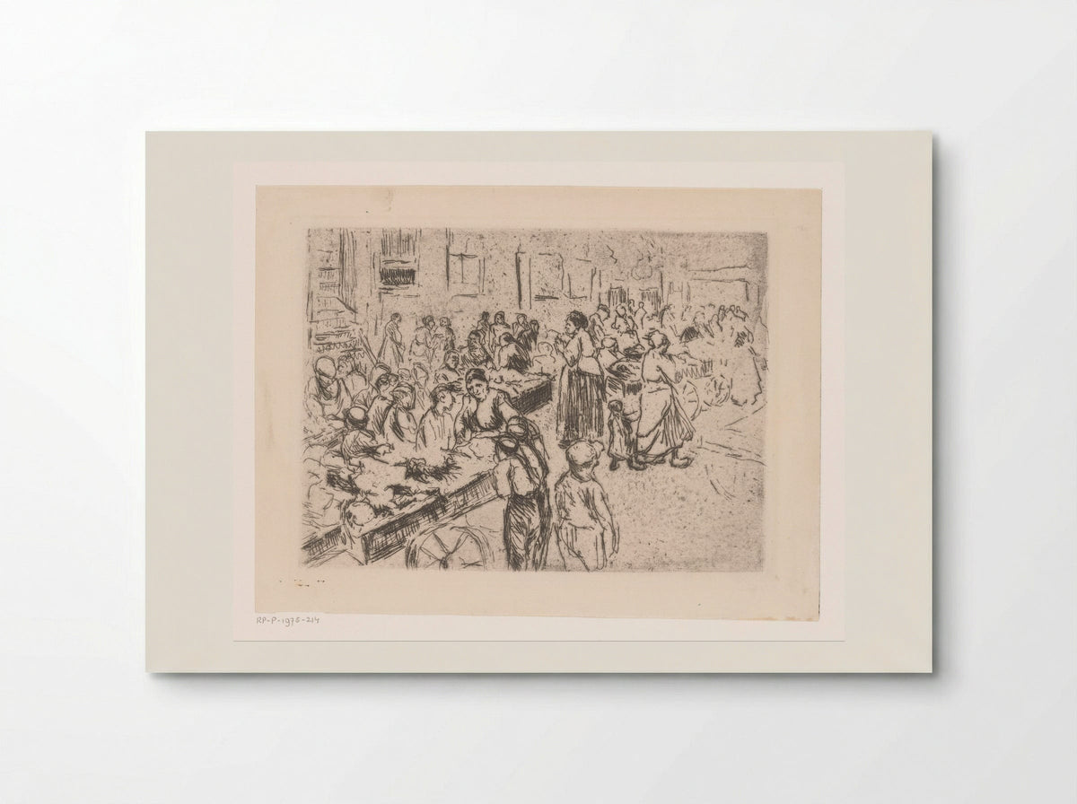 Straathandel in de Oude Jodenbuurt te Amsterdam - Max Liebermann - Poster