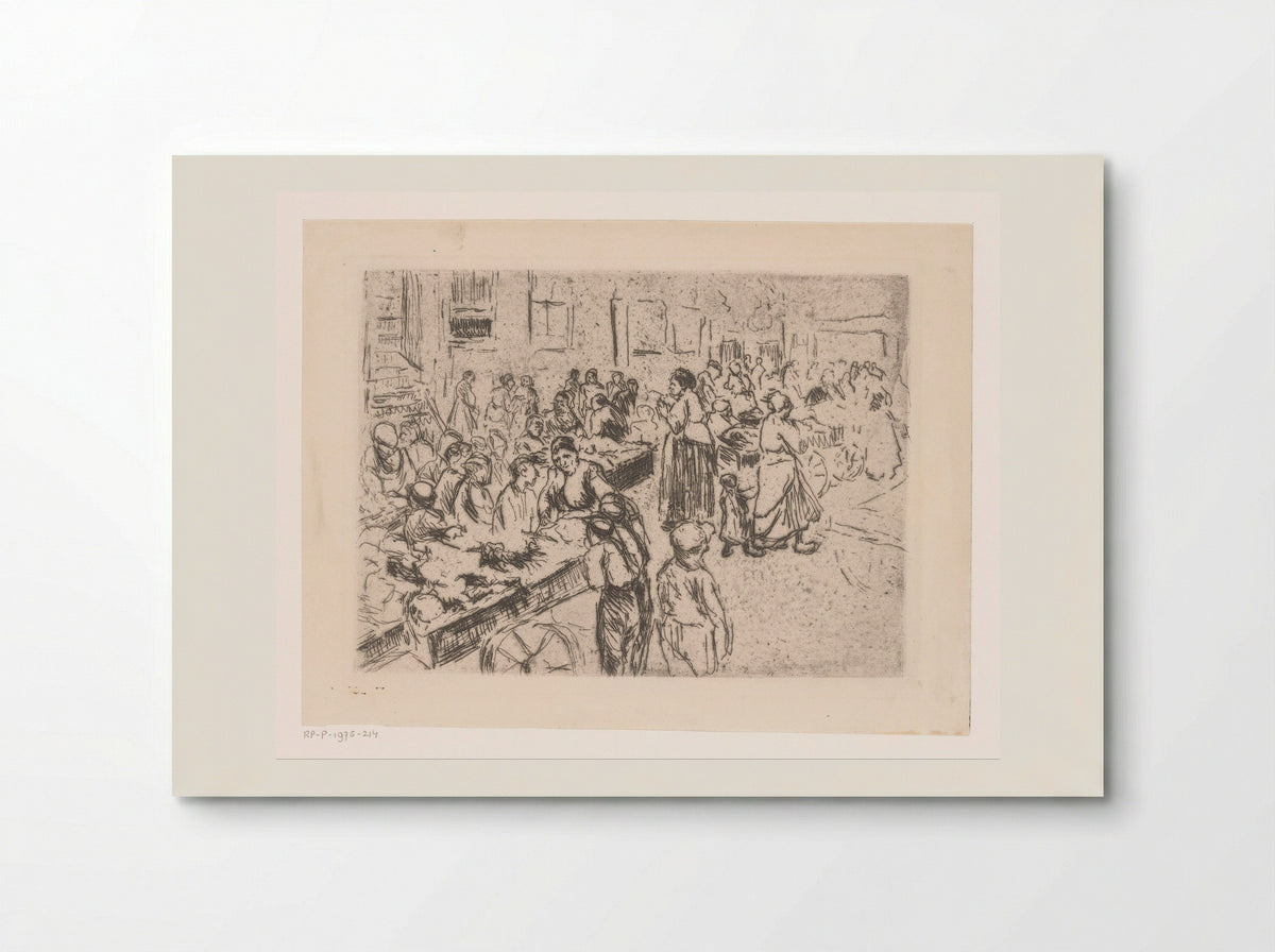 Straathandel in de Oude Jodenbuurt te Amsterdam - Max Liebermann - Poster