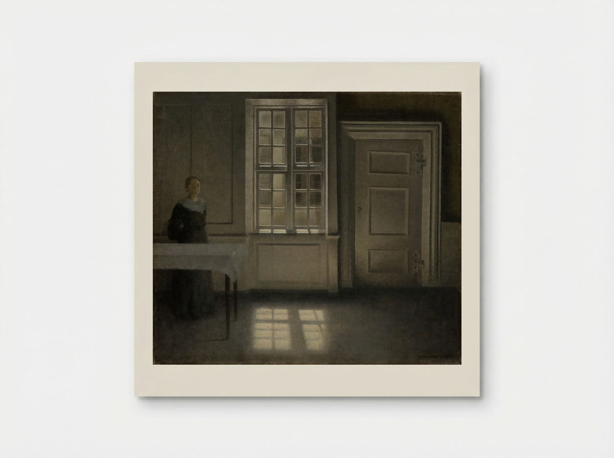 Strandgade, Sunshine - Vilhelm Hammershøi - Poster
