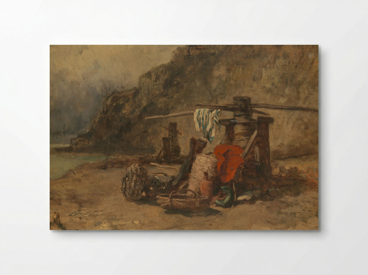 Strandgezicht met kaapstanders - Constant Troyon - Poster