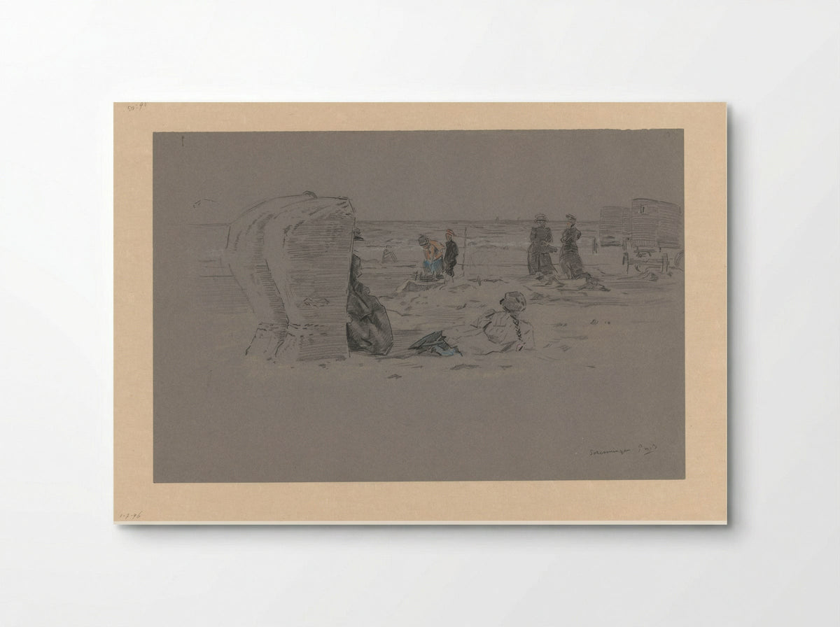 Strandgezicht te Scheveningen - Pieter Willem van Baarsel - Poster