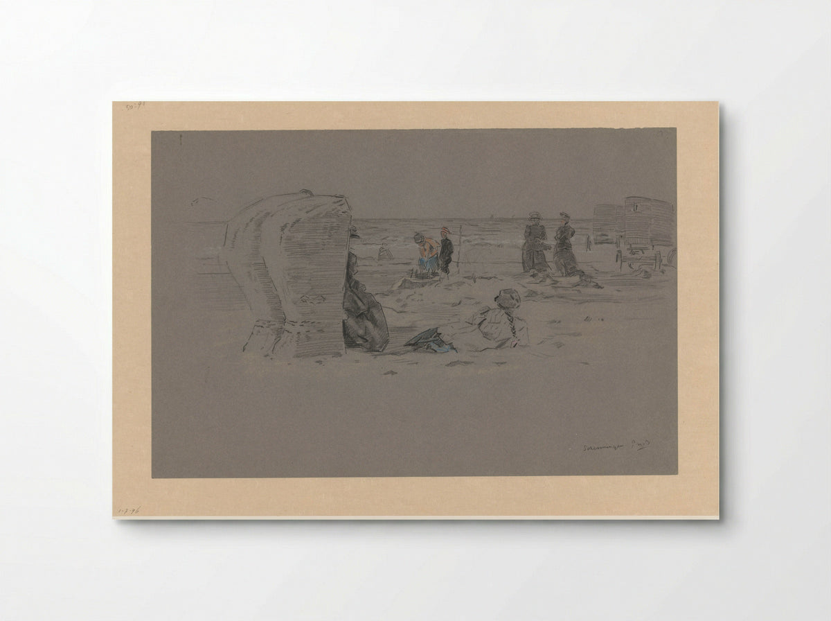 Strandgezicht te Scheveningen - Pieter Willem van Baarsel - Poster