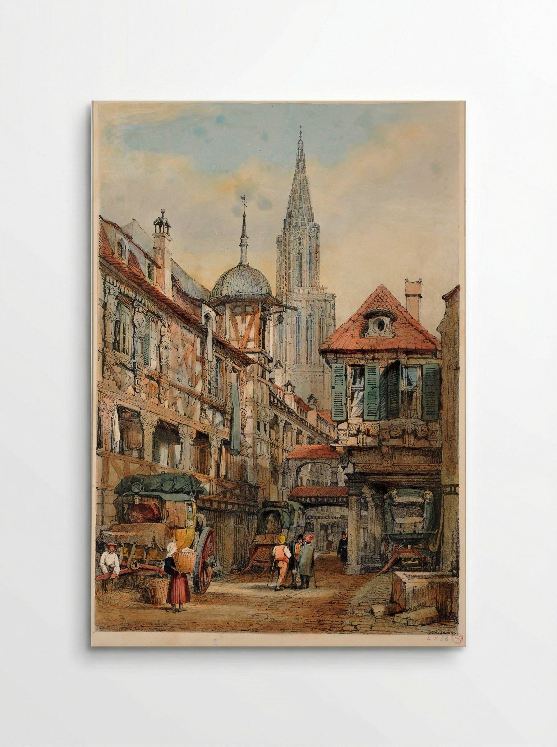 Strasbourg - Samuel Prout - Poster