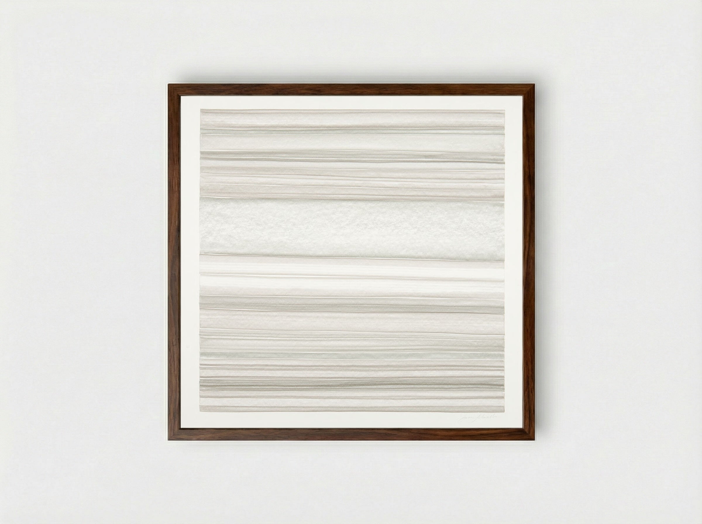Strata #277 - Susan Schwalb - Framed Print Dark Wood