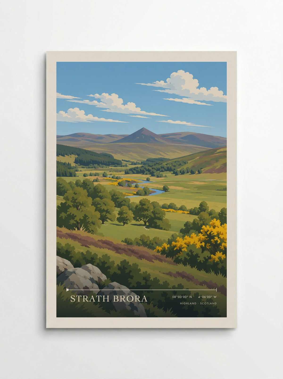 Strath Brora, Highland | Travel Poster - Poster