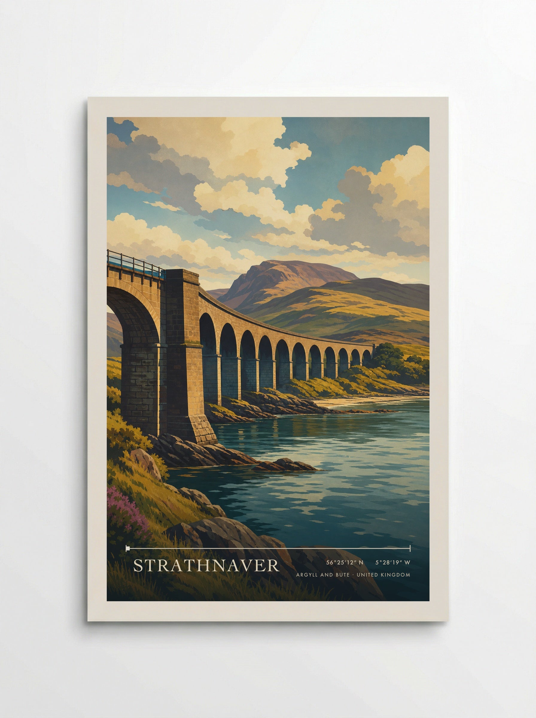 Strathnaver Argyll and Bute United Kingdom Travel Poster - Poster
