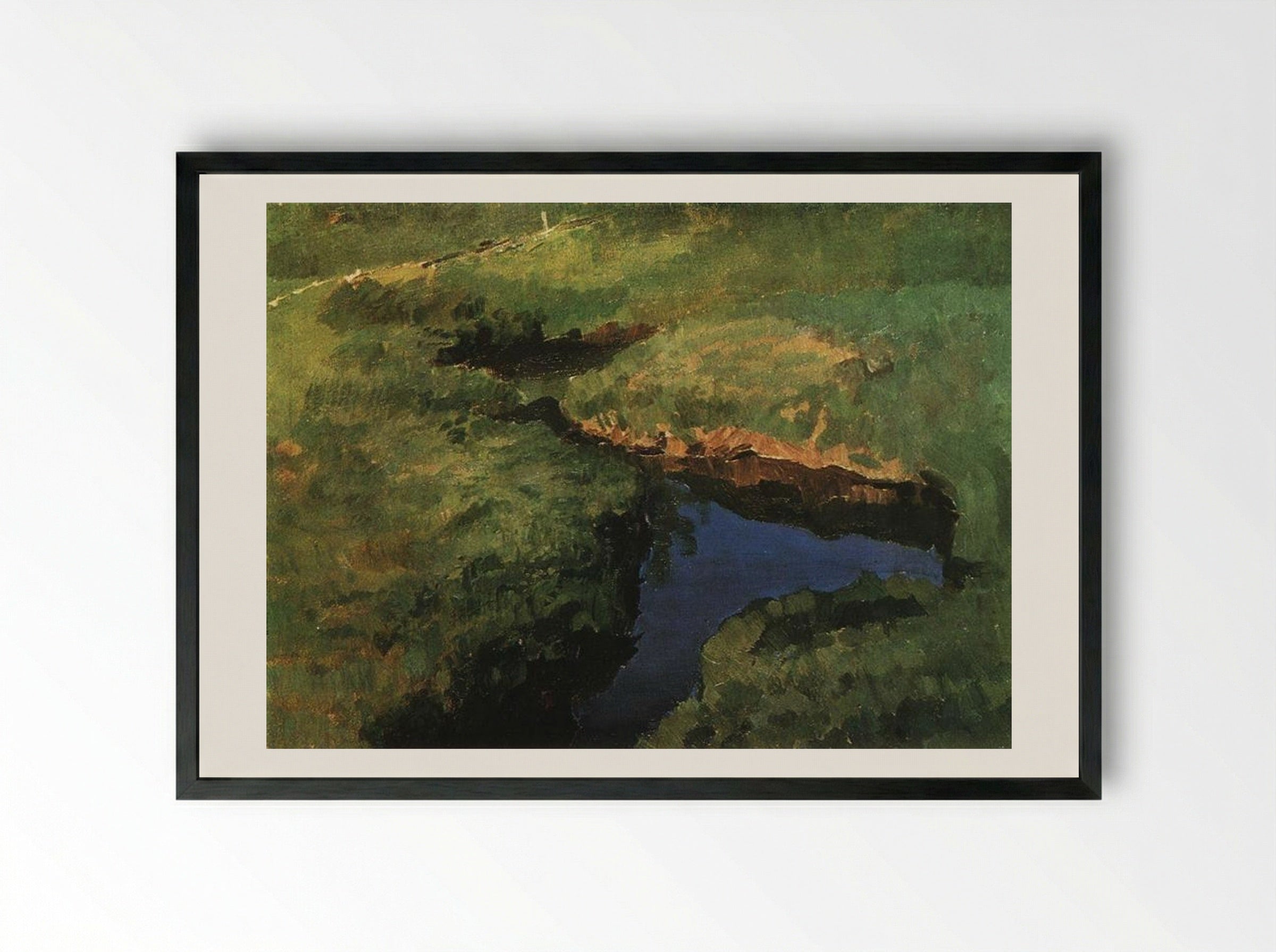 Stream - Konstantin Somov - Framed Print Black