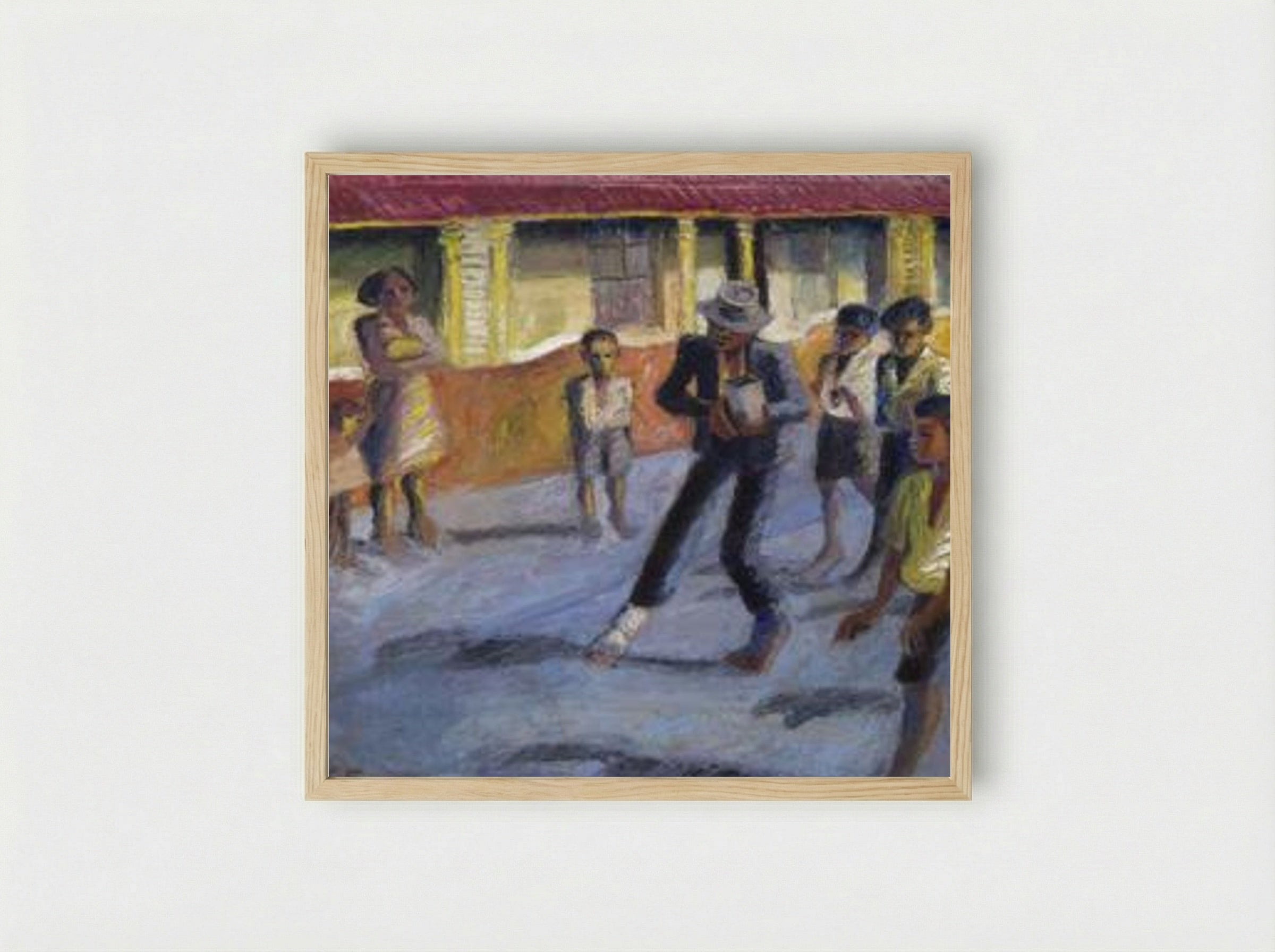 Street Musician - Gerard Sekoto - Framed Print Wood